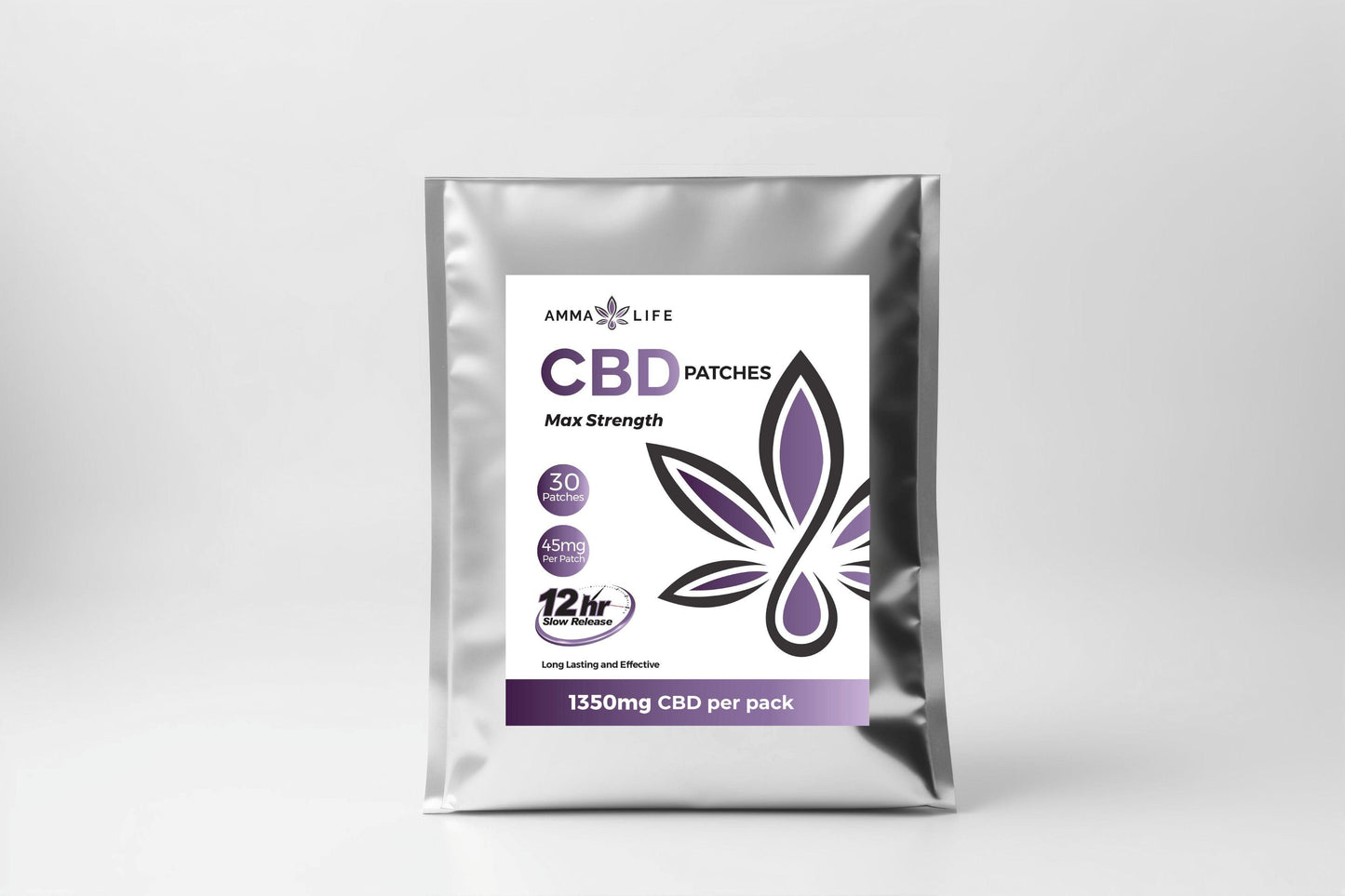 Max Strength CBD Patches _ grey background