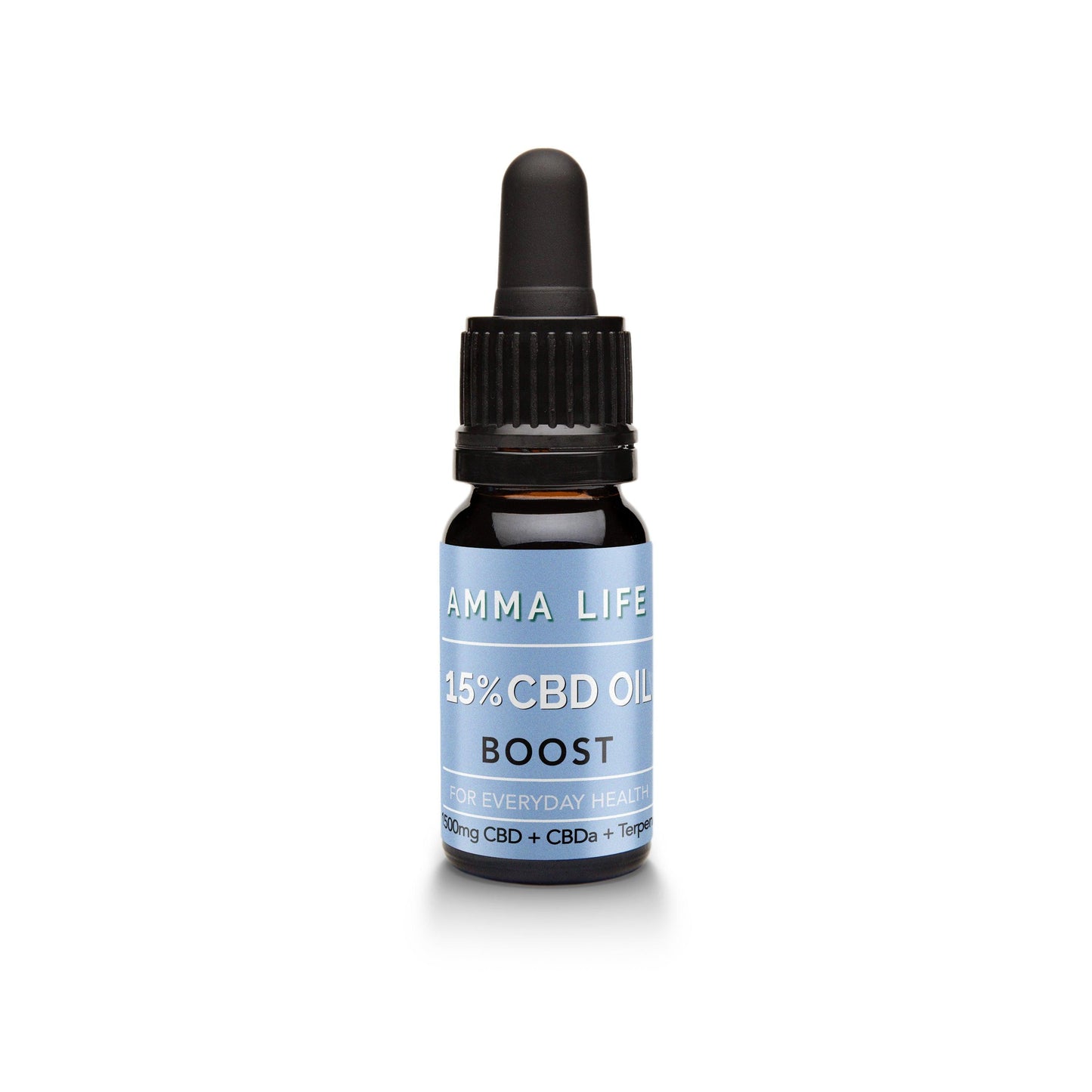 15% CBD Oil by Amma Life. 1500mg CBD Oil from the Amma Life CBD Boost range. Award-winning CBD oils for everyday health and wellness.