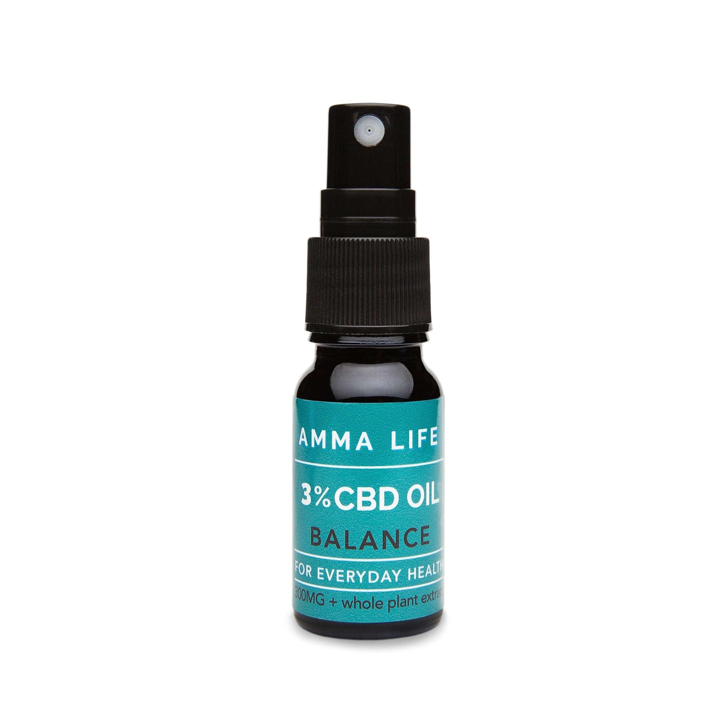 3% CBD Oil - 300mg CBD Oil from the Balance range, by Amma Life. Ideal starter CBD oil to support everyday health and wellness. No lid on pump spray.
