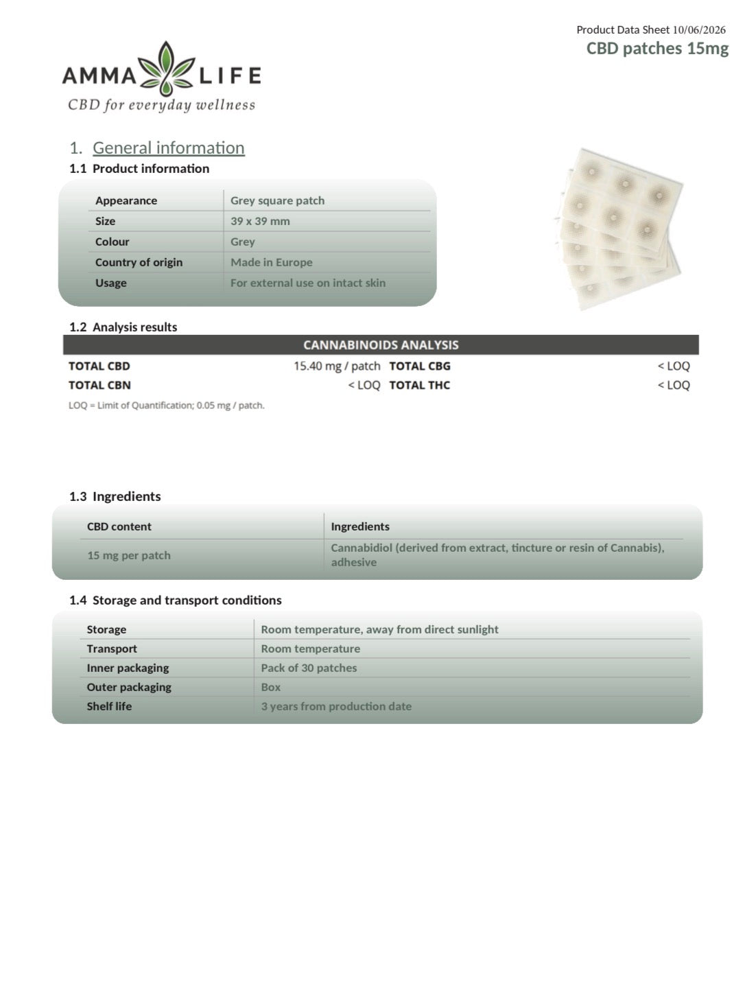 
                  
                    CBD Patches (450mg) | Regular
                  
                