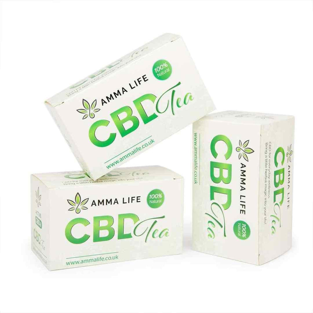 Amma Life CBD Teas in a 3 box set.